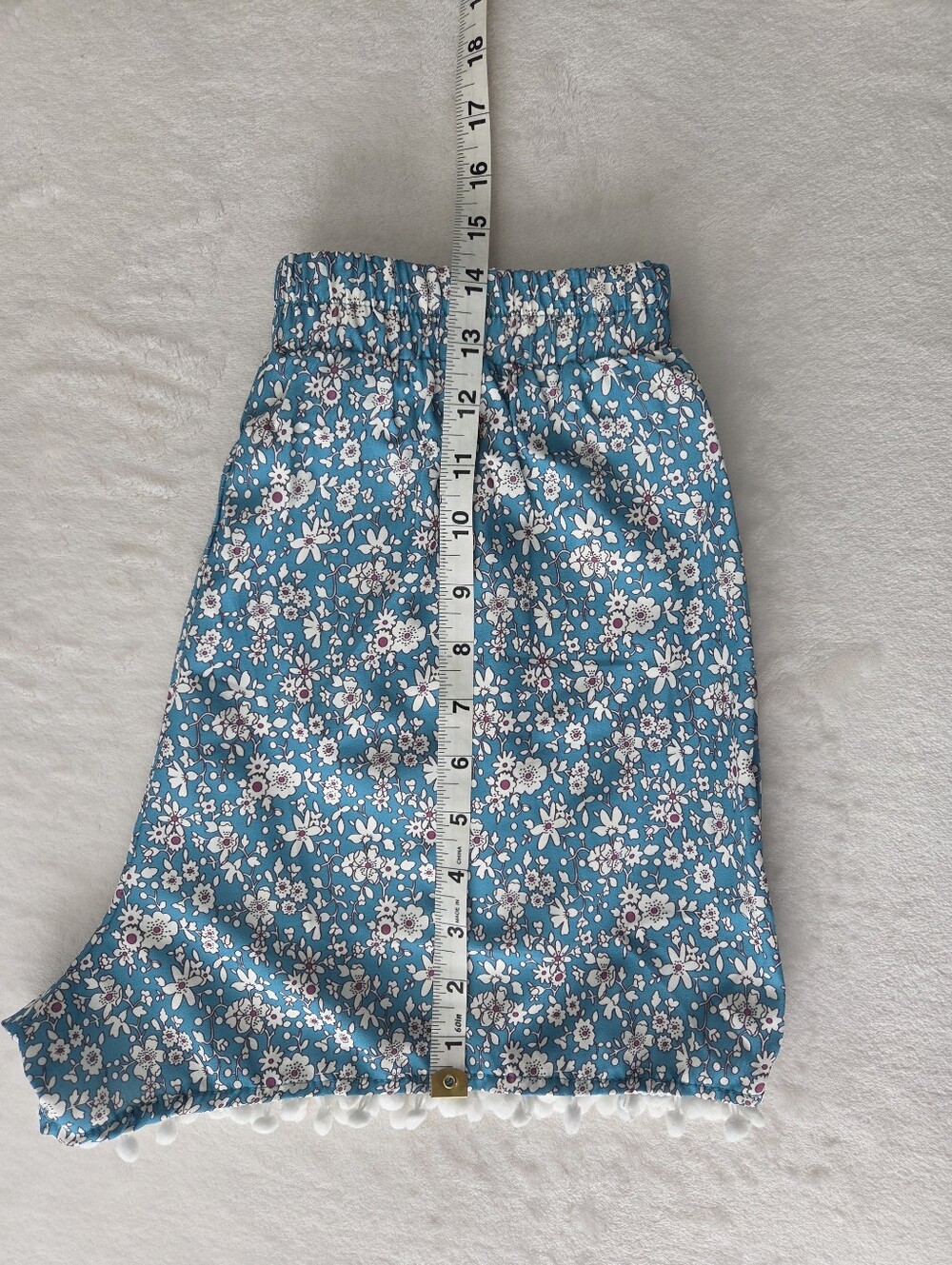 Shein Teal Floral Two-Piece Crop Top & Shorts Set Size Medium - Picture 10 of 12